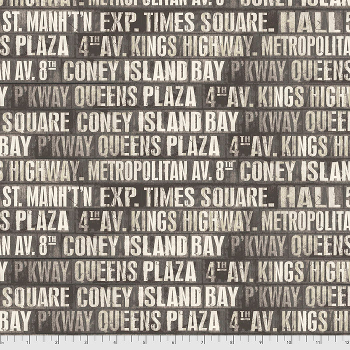 FS Eclectic Elements Monochrome Subway Signs Charcoal