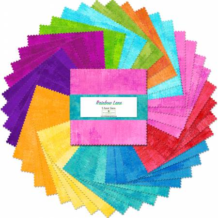 WL 5in Squares Rainbow Lane 42pcs 12 bundles/pack