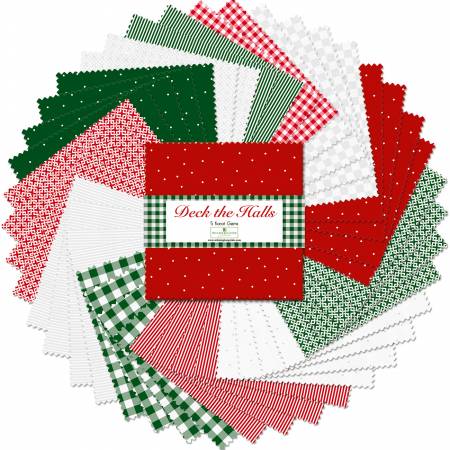 WL 5in Squares Deck The Halls 42pcs