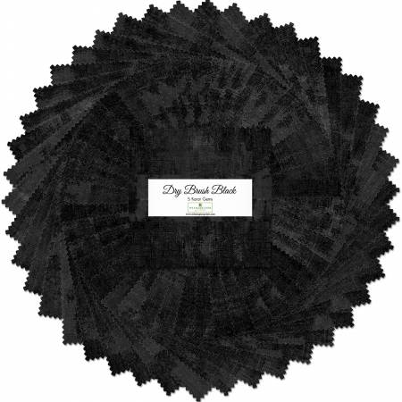 WL Dry Brush Black 5in Squares  42pcs 