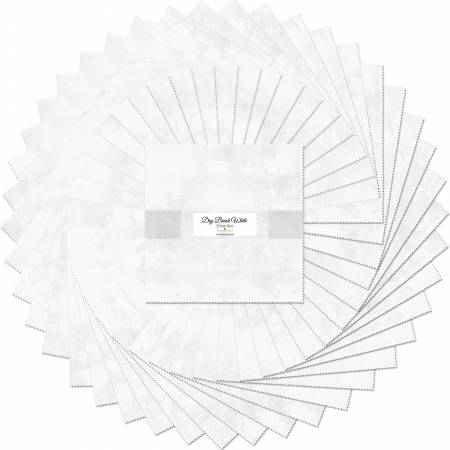 WL Dry Brush White 10in Squares42pcs