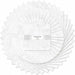 WL Dry Brush White 10in Squares42pcs