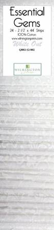 Essential Gems White (24) 2-1/2in x 44in Strips             6 packages