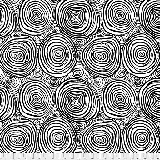 FS Onion Rings Wide Back - Black || Kaffe Quilt Backs