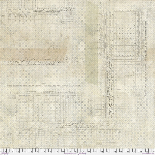 FS Time Return - Neutral Eclectic Elements Quilt Backs Digital Backing Fabric - 