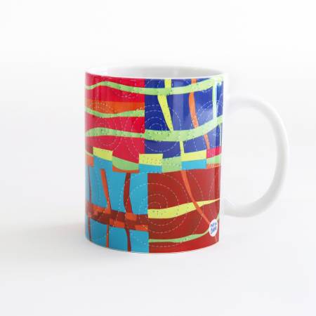 Quilt Happy Modern Strings Mug