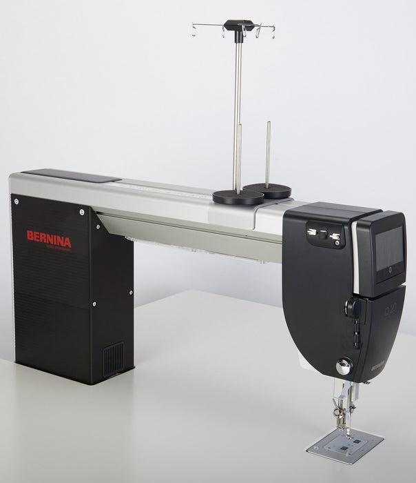 BERNINA Q 20 longarm machine head, rear three-quarter view