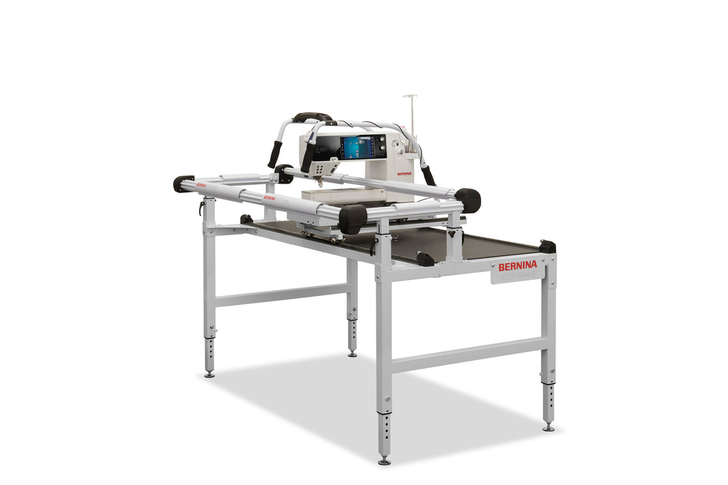 BERNINA Hoop Frame, angled view with Q Series machine (machine sold separately)