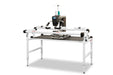 BERNINA Hoop Frame, angled view from left with Q Series machine (machine sold separately)