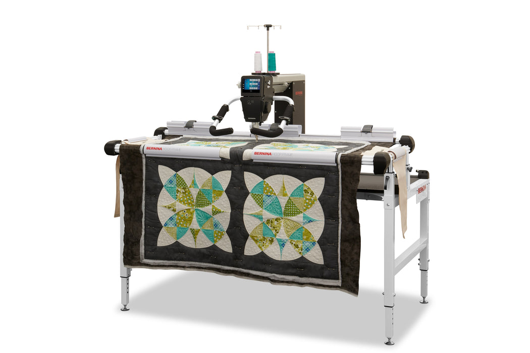 BERNINA Hoop Frame quilting in progress, angled view (machine sold separately)