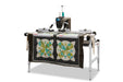 BERNINA Hoop Frame quilting in progress, angled view (machine sold separately)