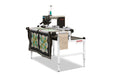 BERNINA Hoop Frame quilting in progress, angled view from left (machine sold separately)