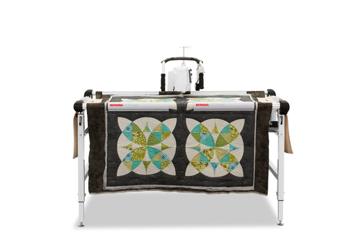 BERNINA Hoop Frame set up with a domestic sewing machine, front view