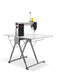 BERNINA Q 20 on the Foldable Table, angled rear view