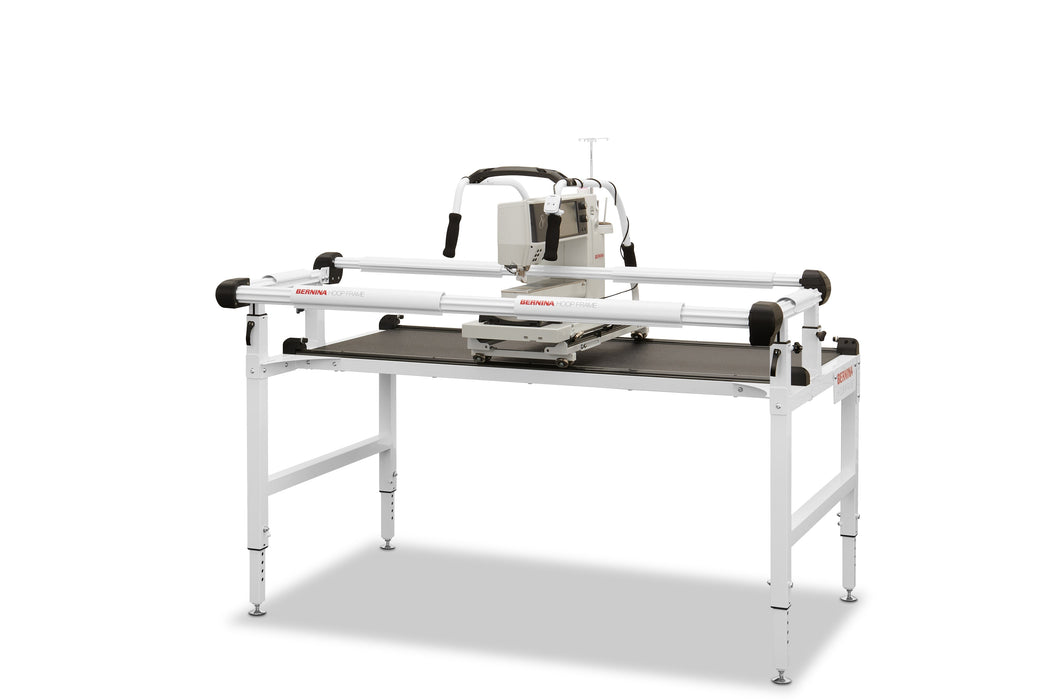 BERNINA Hoop Frame with a Q Series machine, angled view