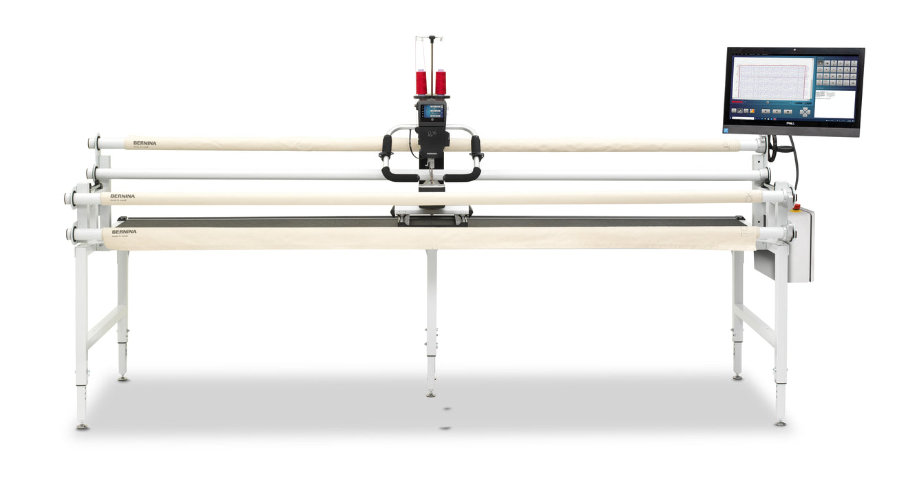 BERNINA Q-matic quilting automation shown on a Q 16 PLUS and frame, front view (machine and frame sold separately)