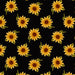 MB Black Sunflowers Grasslands Flannel