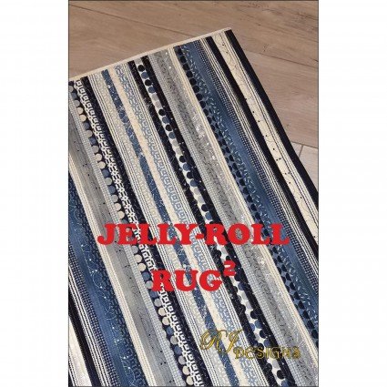 Jelly Roll Rug Squared