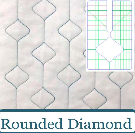 Sew Biz Rounded Diamond background fill