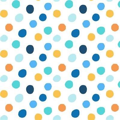 CW  Polar Bear Flannel Orange Dot