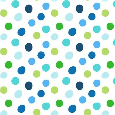 CW Polar Bear Flannel Blue Dots