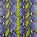 Faux Bold Snake- Purple/Lime 18 in x 54 in