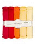 Solid Cuddle Strips 10 in x 60in 5 pk Sunset