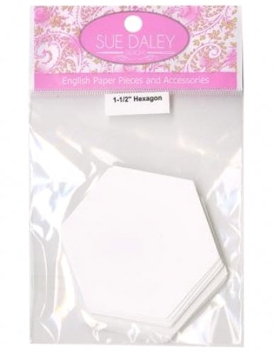 Sue Daley - 1 1/2 inch Hexagon Papers 100 pcs