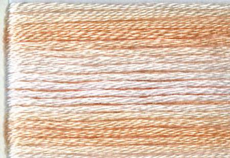 Cosmo Seasons Variegated Embroidery Floss Pale Peaches