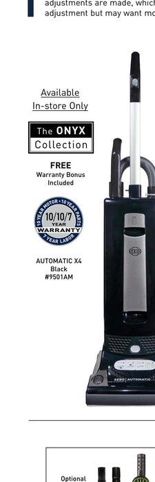 SEBO AUTOMATIC X4 Upright Vacuum - Black/Graphite