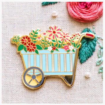 Bev McCullough Spring Wheelbarrow Needle Minder