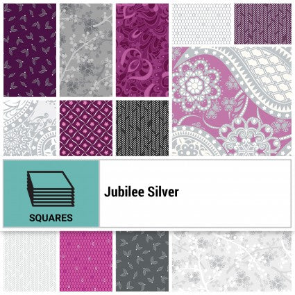 Jubilee Silver 10 inch Squares SQ-BENJBS10PK
