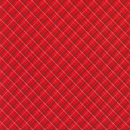 RK Holiday Charms Plaid Scarlet w/Metallic