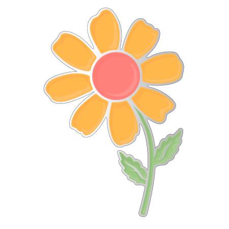 RB Flower Enamel Needle Minder By Lori Holt