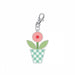RB Gingham Garden Enamel Happy Charm