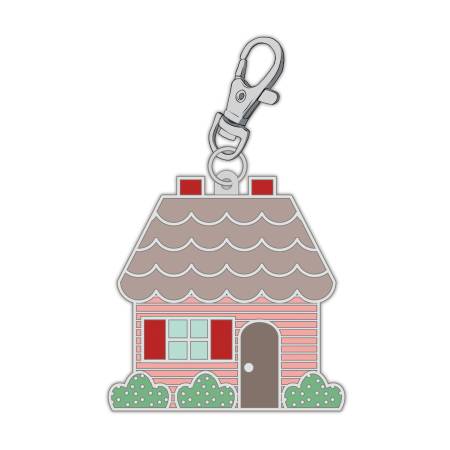 RB Bee Vintage Enamel Charm Happy House