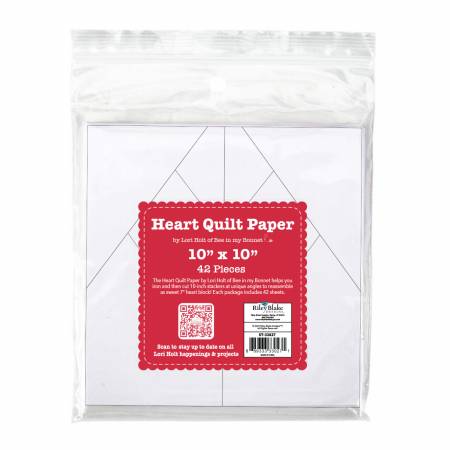 RB Lori Holt 10in Heart Quilt Paper