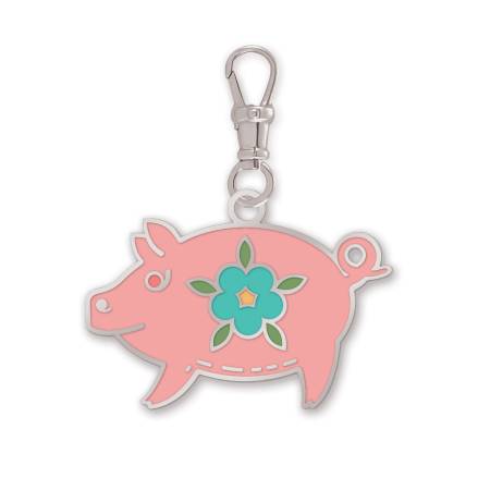 RB Lori Holt Mercantile Enamel Happy Charm Piggy