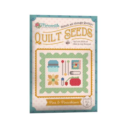 RB Lori Holt Mercantile Quilt Seeds Pattern Pins & Pincushions