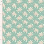 TIL Sunday Brunch- White Flower Teal 100581