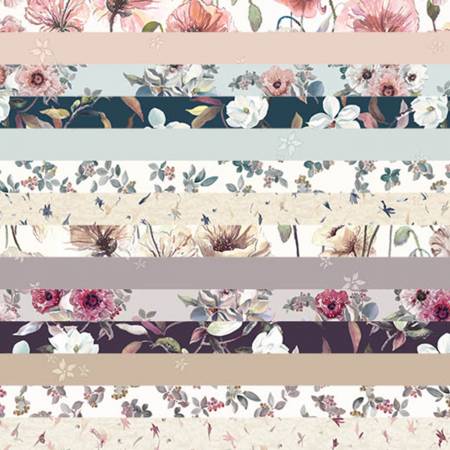 RJR 10in Squares Floral Serenade 42pcs