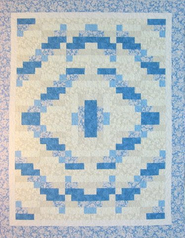 Twisted quilt pattern