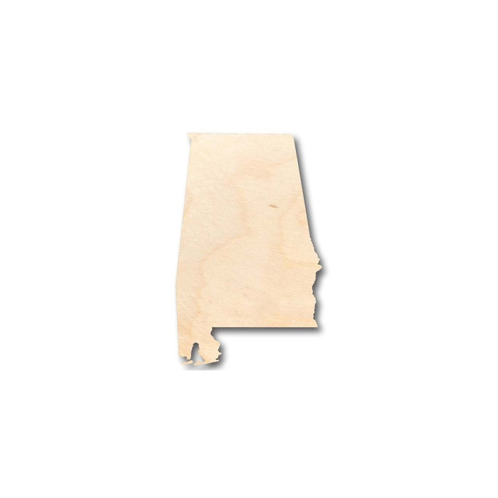 Unfinished Wood Alabama Shape - State - Craft - up to 46" DIY