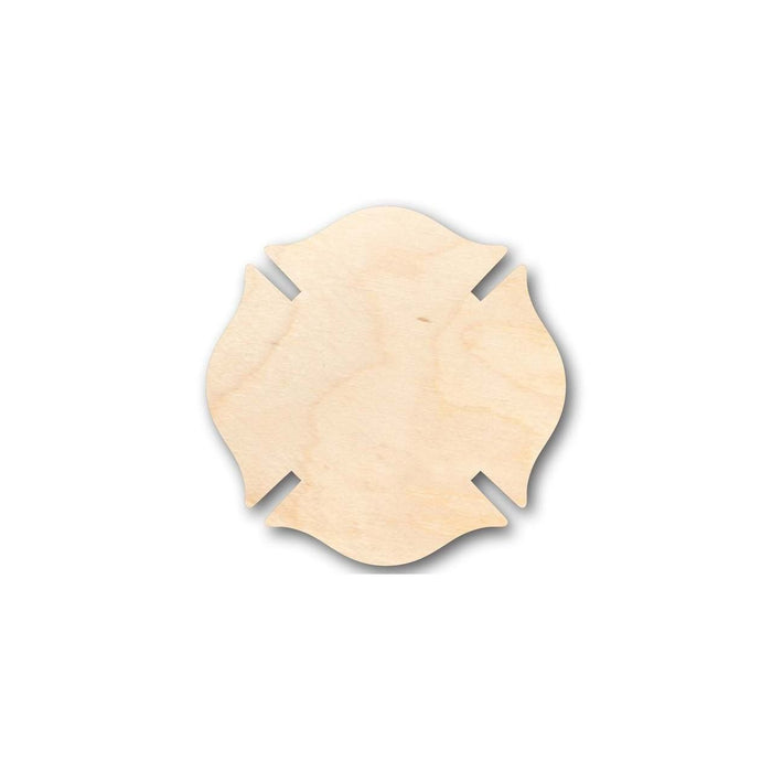 Unfinished Wood Fireman's Badge Symbol Shape - Firefighter - Craft - up to 46" DIY