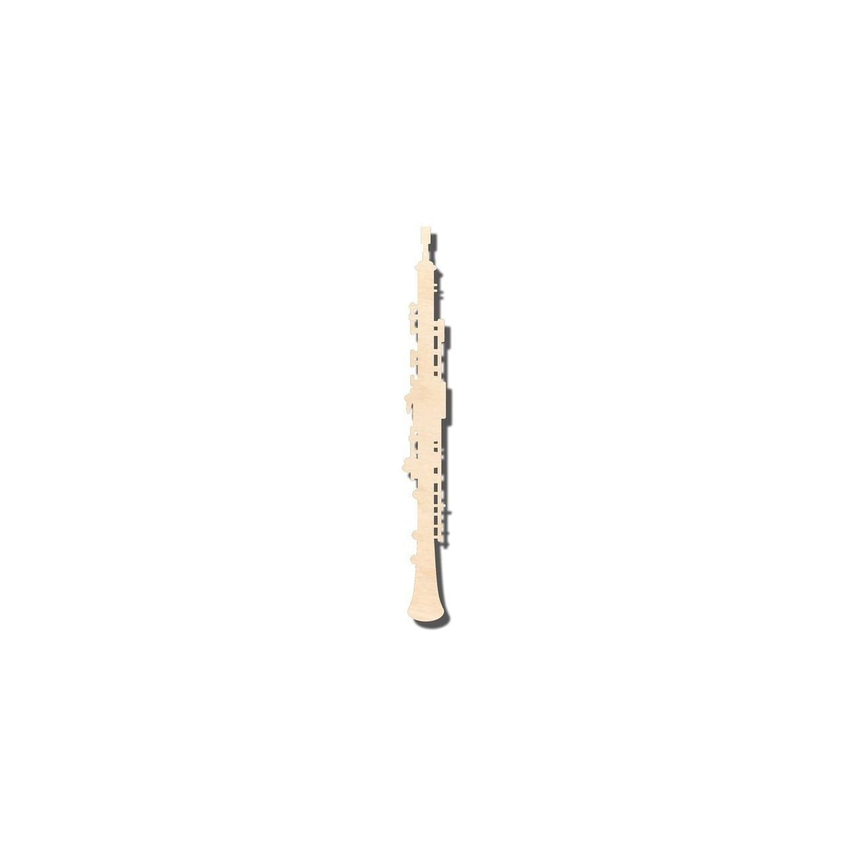 Unfinished Wood Oboe Shape - Music - Craft - up to 46