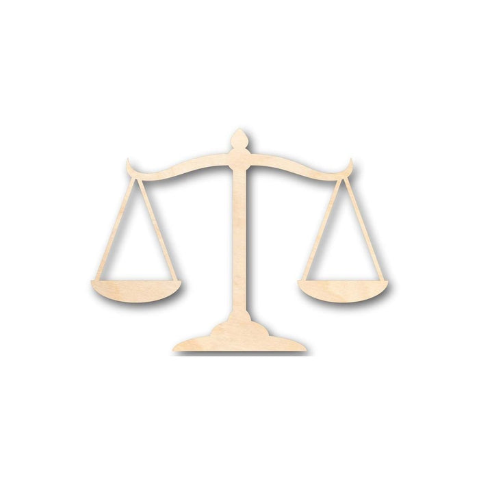 Unfinished Wood Scales of Justice Shape - Law - Courthouse - Craft - up to 46" DIY