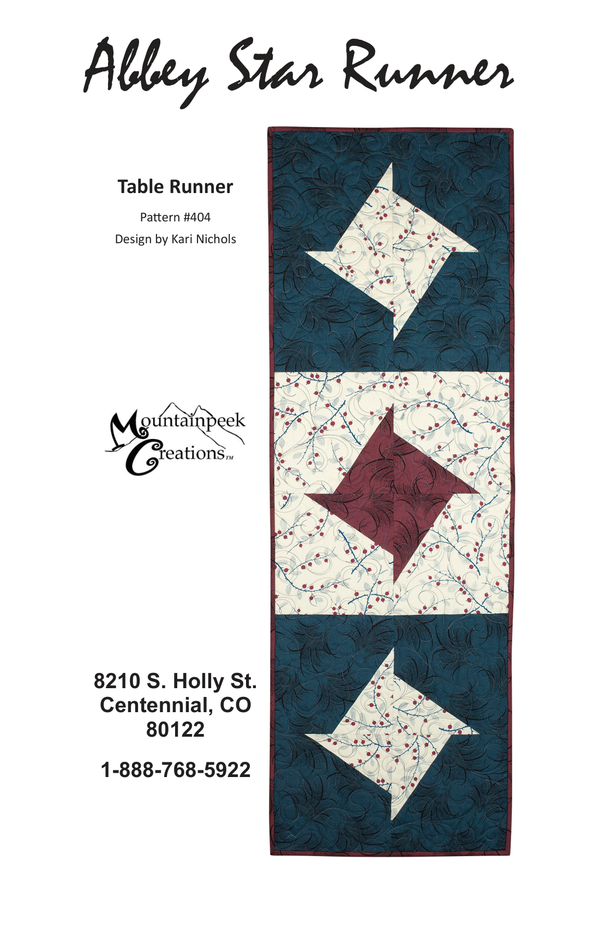 Abby Star Table Runner quilt pattern