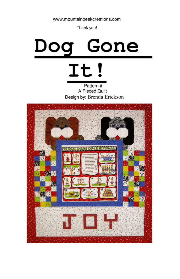 Dog Gone It quilt pattern