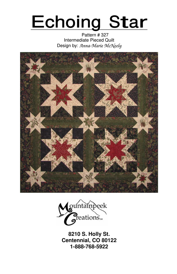 Echoing Star quilt pattern