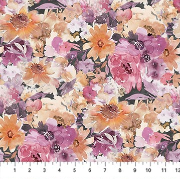NC Vivian Small Floral Charcoal Multi